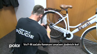 Ve F-M začalo forenzní značení jízdních kol