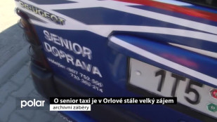 O senior taxi je v Orlové stále velký zájem