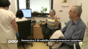 Nemocnice F-M nabídla lidem preventivní vyšetření