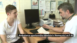 Ambulance sportovního lékařství v nemocnici ve F-M