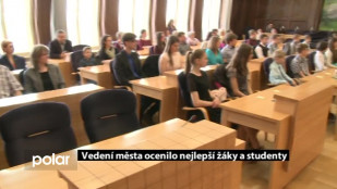 Vedení města ocenilo nejlepší žáky a studenty