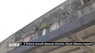 V Orlové museli zbourat střechu, která nikomu nepatří