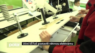 Učni SŠTaS Karviná postavili větrnou elektrárnu