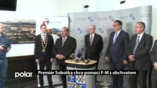 Premiér Sobotka chce pomoci FM s obchvatem