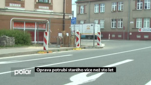 Oprava potrubí starého více než sto let  