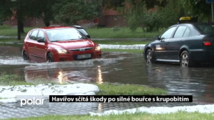 Havířov sčítá škody po silné bouřce s krupobitím