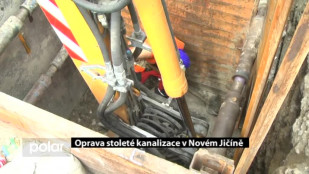 Oprava stoleté kanalizace v Novém Jičíně