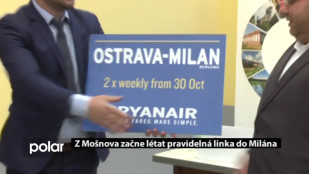 Z Mošnova začne létat pravidelná linka do Milána