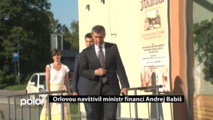 Orlovou navštívil ministr financí Andrej Babiš