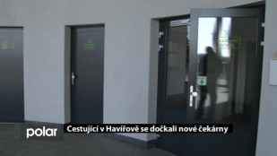 Cestující v Havířově se dočkali nové čekárny