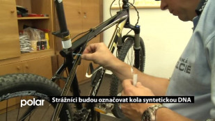 Strážníci v Ostravě-Jihu značili kola syntetickou DNA