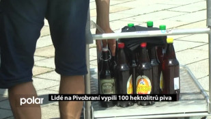 Lidé na Pivobraní vypili 100 hektolitrů piva