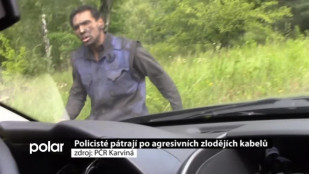 Policisté pátrají po agresivních zlodějích kabelů