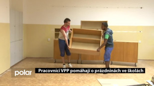 Pracovníci VPP pomáhají o prázdninách ve školách