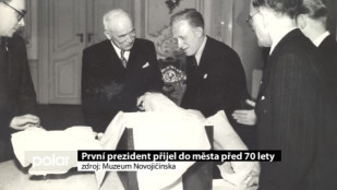 První prezident přijel do města před 70 lety 