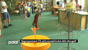 Reprezentant ČR učil novojičínské děti discgolf