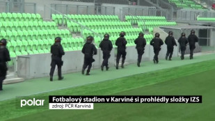 Fotbalový stadion v Karviné si prohlédly složky IZS