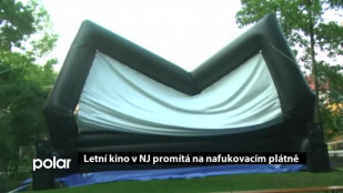 Letní kino v NJ promítá na nafukovacím plátně