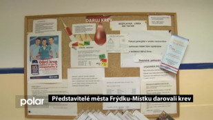 Představitelé města Frýdku-Místku darovali krev