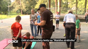 Děti si vyzkoušely testy na malého strážníka