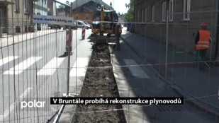 V Bruntále probíhá rekonstrukce plynovodů