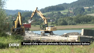 Povodí Odry vyčistí přehradu Olešná od nánosů bahna