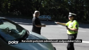 Karvinští policisté odměňovali zodpovědné řidiče