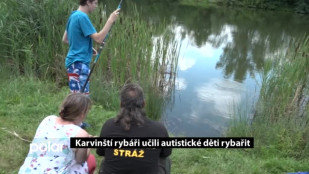 Karvinští rybáři učili autistické děti rybařit