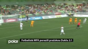 Fotbalisté MFK Karviná porazili pražskou Duklu 2:1