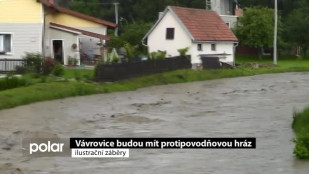 Vávrovice budou mít protipovodňovou hráz