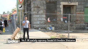 Ve F-M začaly opravy fasád tří budov Slezanu