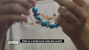 Děti se v knihovně učily bio tvořit 