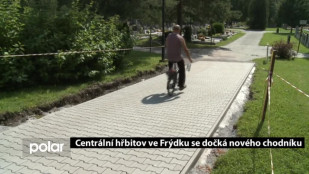 Centrální hřbitov ve Frýdku se dočká nového chodníku