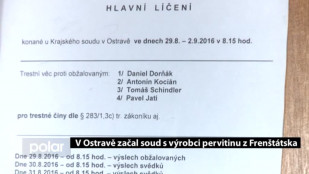 V Ostravě začal soud s výrobci pervitinu z Frenštátska