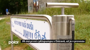 Na Jihu už funguje první cyklopumpa v Ostravě