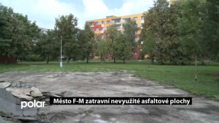 Město F-M zatravní nevyužité asfaltové plochy