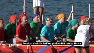 Festival dračích lodí na přehradě Slezská Harta