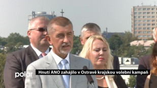 Hnutí ANO zahájilo v Ostravě krajskou volební kampaň