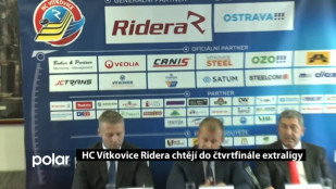 HC Vítkovice Ridera chtějí do čtvrtfinále extraligy