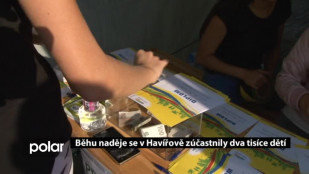 Běhu naděje se v Havířově zúčastnily dva tisíce dětí