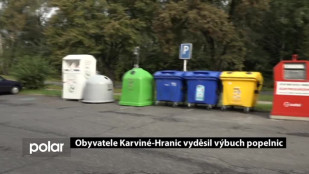 Obyvatele Karviné-Hranic vyděsil výbuch popelnic