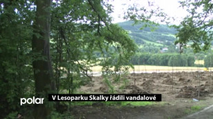 V Lesoparku Skalky řádili vandalové 