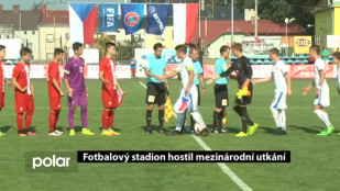 Fotbalový stadion hostil mezinárodní utkání 