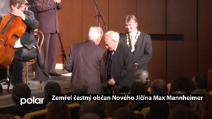 Zemřel čestný občan Nového Jičína Max Mannheimer