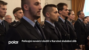 Policejní nováčci složili v Karviné služební slib