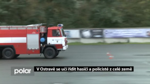 V Ostravě se učí řídit hasiči a policisté z celé země