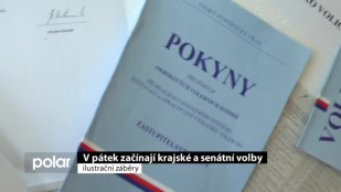 V pátek začínají krajské a senátní volby