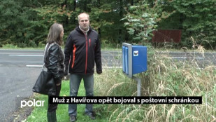 Muž z Havířova opět bojoval s poštovní schránkou