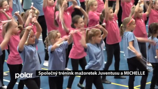 Společný trénink mažoretek Juventusu a MICHELLE