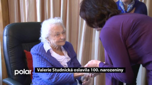 Valerie Studnická z Ostravy-Jihu oslavila své 100. narozeniny
